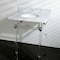 Fauceture 30X22 Marble Vanity Top W/ Acrylic Feet Combo, Marble/Chrome KVPB30MA1 - alternate 7